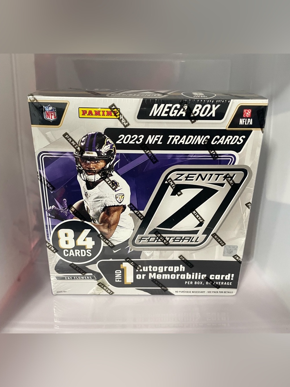 2023 Panini Zenith Football Mega Box featuring Zay Flowers